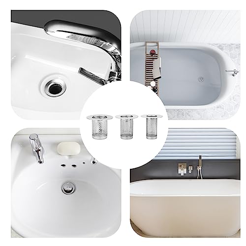 Conjunto de 3 cubiertas para desagüe de bañera SAVITA miniatura 7