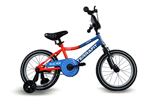 Bicicletas, Sports TERRAFIT Bicicleta para Niño Rodada 16 Infantil Wulver (Azul)