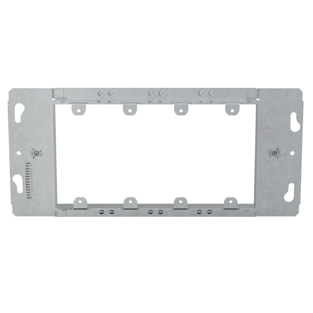 RACO 823 4-Gang Box Device Cover, Raised 3/4 in., 10-11/16 in