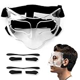 JBROWNFF Basketball Face Mask,Nose Guard For Broken Nose,Sports Mask For Men Women,Suitable For Soccer,Basketball,Baseball