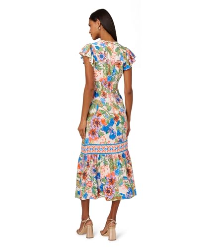 Image of Adrianna Papell Printed Midi Dress