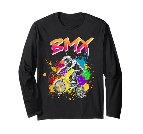 Cool BMX for Kids Boys Men BMX Racing Off Road Bike Riders Long Sleeve T-Shirt