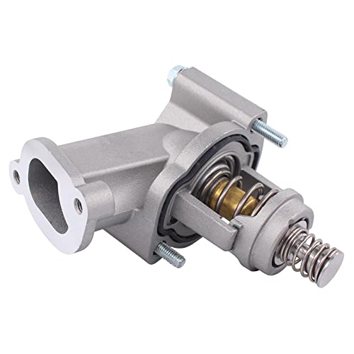 NewYall Engine Coolant Thermostat and Housing Assembly for Cadillac CT5 3.0L 20-22, CT6 3.0L/3.6L 16-20, ATS/CTS 3.6L 16-19, Chevrolet Camaro 3.6L 16-22, Colorado 3.6L 17-22, GMC Canyon 3.6L 17-22