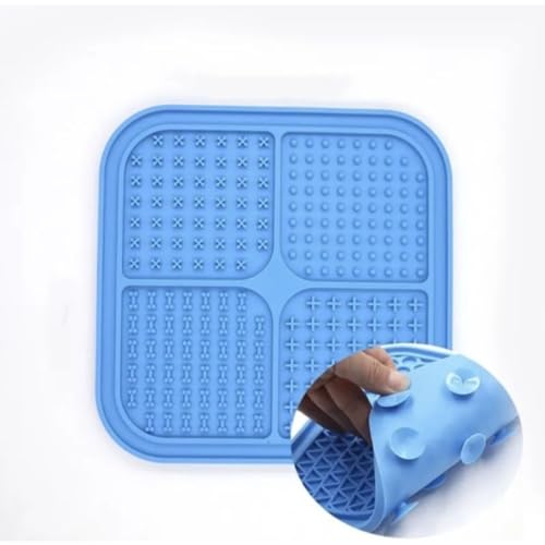 Lambedor Pet 15x15 Tapete de Alimentação Lenta Para Cães e Gatos, Patê Cachorro Lambedouro Comerouro