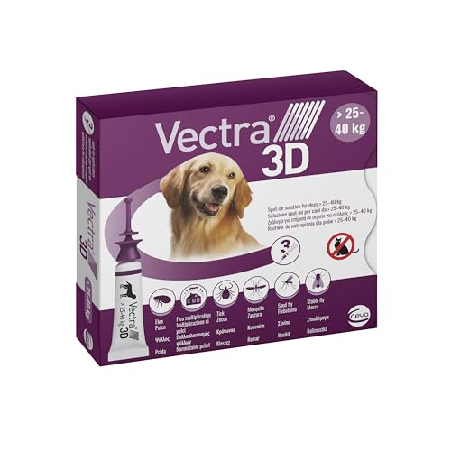 VECTRA 3D Antiparassitario per Cane 3 Pipette Antipulci, Antizecc...