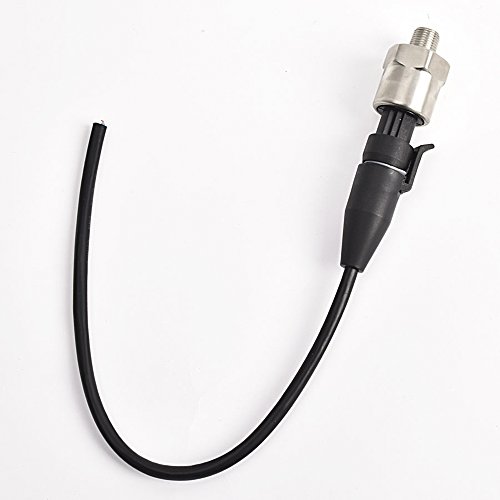 Eyourlife Pressure Transducer, Fuel Pressure Sender With Connector, Sensor For Oil, Fuel, Air, Water, 1/8"Npt Thread Stainless Steel Pressure Transmitter(100Psi) #TOP4