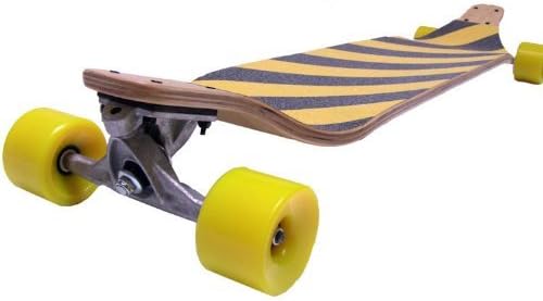 Moose Safety Stripe Racing Longboard desplegable 2.992 in 80A Ruedas y rodamientos de velocidad