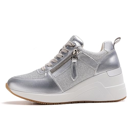 Image of High Heel Wedge Sneakers for Women