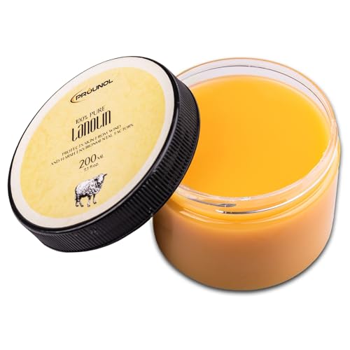 Kräuterland Avocadoöl Bio Hautöl 100ml - reines Avocado Öl, kaltgepresst - ideal bei sehr trockener Haut - natives Pflegeöl für Köper, Gesicht & Haare - Premium Natur-Kosmetik 2 PROUNOL Lanolin Wollfett Anhydrat, Wasserfrei Wollwachs 200ml - Lanolin für Kosmetik für Pflege Trockener Haut