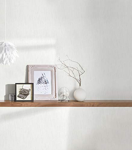 Architects Paper 309073 30907-3 Textile Wallpaper Metallic Silk Plain 10.05 m x 0.53 m White Made in Germany - Image 3