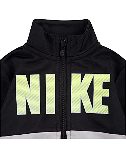 Nike Boy`s Core Tracksuit Jacket & Pants 2 Piece Set (Black(66H203-023)/Grey, 18 Months)3