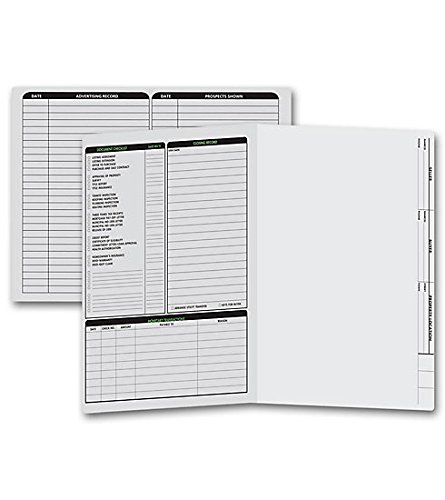 ABC Real Estate Listing Folder Left Panel, Size: 11 3/4 x 9 5/8