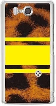 SECOND SKIN ROTM Leopard Yellow Clear design by ROTM/for AQUOS PHONE ZETA SH-09D/docomo DSHA9D-PCCL-202-Y389