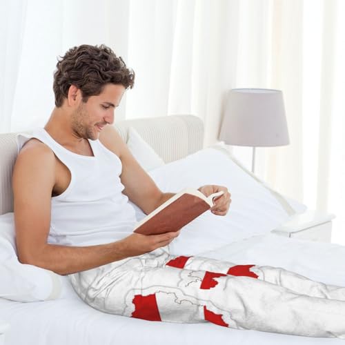 Pantalon de pyjama imprimé carte drapeau autrichien grande taille - 7