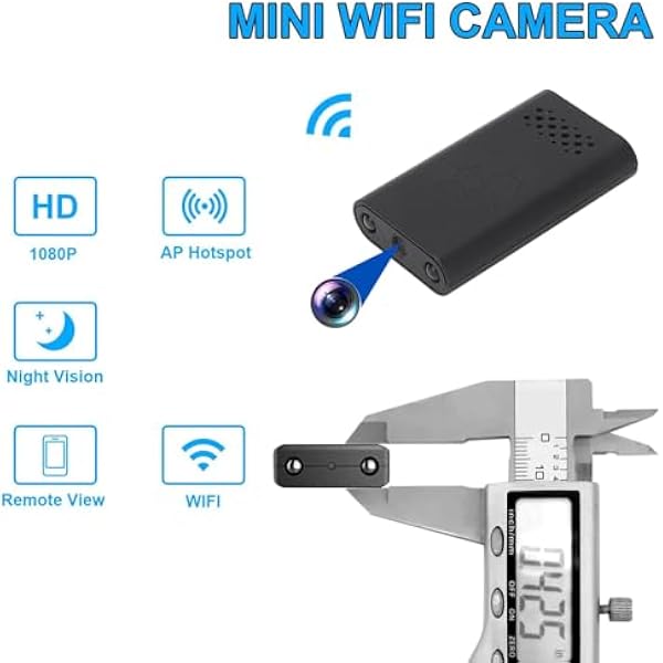LICAEVEY Мини Wi-Fi крытая камера наблюдения за домашними животными, беспроводная 1080P HD камера домашней безопасности с ночным видением, обнаружением движения, маленькая