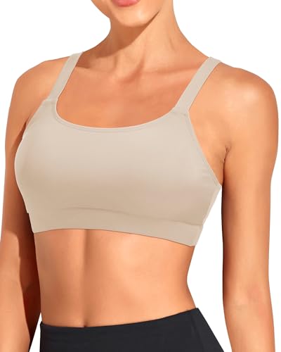 Image of Tempt Me Women Sports Bra Swim Crop Tops Only | Scoop neck, Bathing suits top, Removable cups, Adjustable straps