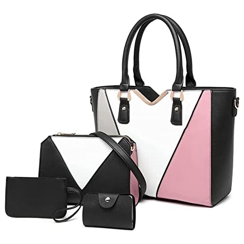 YeumouG Bolsos de Mujer Multicolor 4 Piezas Set Cover