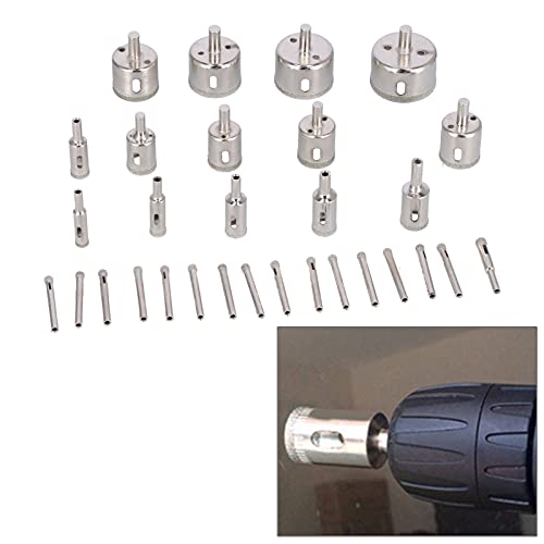 Kit de 30 piezas de brocas para mármol y vidrio miniatura 2
