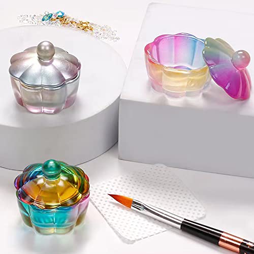 2 Pzas Vasos de Cristal para Arte de Uñas miniatura 6