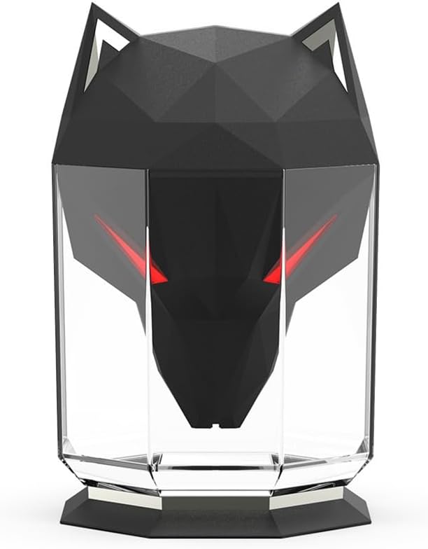 Wolf Shaped Humidifier Bedroom Cold Mist Humidifiers 650Ml Ultrasonic Atomizing Humidifier Desktop Gaming Humidifier,A