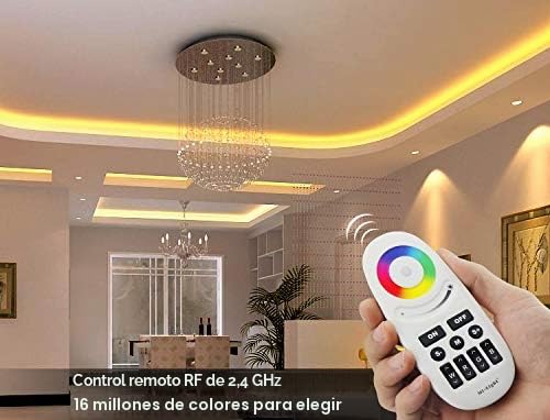 Miniatura 3 de Lighteu , Mando A Distancia Led De 2,4 Ghz Y Controlador Rf Para Tiras De Led Rgbw Rgb Blanco , Control Síncrono, Milight Miboxer Fut028