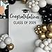 Congratulations Class of 2026 Decal for Balloon Arch - Graduation Decorations for Congrats Grad Party, High School College Graduate Event Planner Vinyl Decal