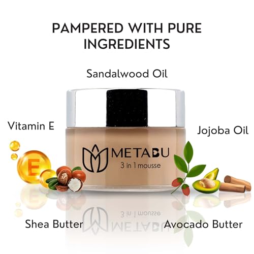 Image of Mousse Foundation, 3-in-1 Mousse Foundation - Matte Finish, Lightweight, SPF 25, Sweat-Proof, HD Effect - Enriched with Vitamin E, Jojoba Oil, Avocado & Shea Butter, Sandalwood - Shade - 01 (Walnut - 15ml)