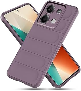 Bump Silicon TPU Shild Case Microfiber Lining with Camera Protection For Xiaomi Redmi Note 13 4G (Purple)