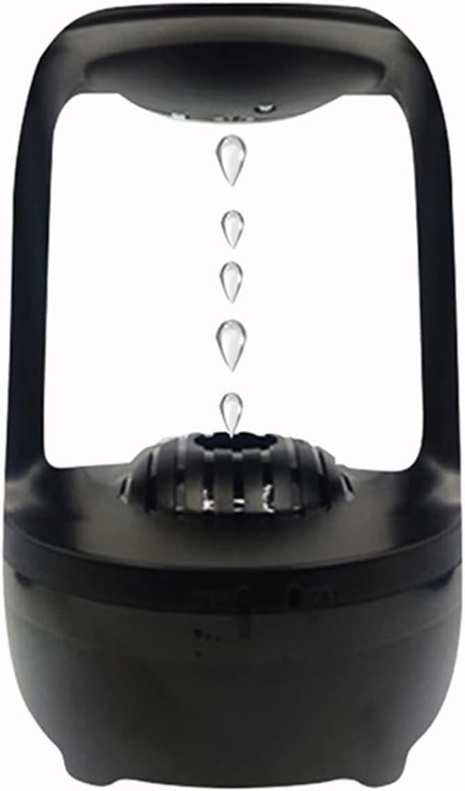 per Uso Domestico Umidificatori Umidificatore antigravità Home USB Purificatore d'Aria ad ultrasuoni con LED Colorati Gocce d'Acqua levitanti Mist Maker Fogger Machine(Black)