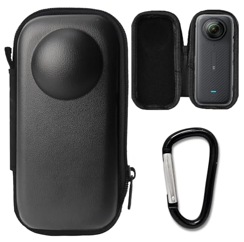 Image of M.G.R.J Portable Carrying Case Cover for Insta360 X5 / X4-8K Waterproof 360 Action Digital Camera (Hard|EVA|Black)