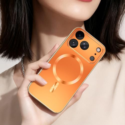 Coque iPhone Air orange pour charger et protéger partout