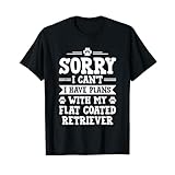 Plans With My Flat Coated Retriever Mom 面白い フラットコート ユーモア Tシャツ