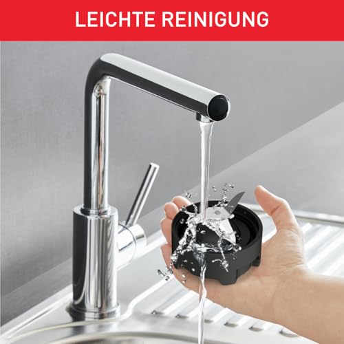 Tefal Mix & Move Mini-Standmixer, inkl. To-Go-Flasche aus Premium Tritan, 300 Watt, platzsparendes Design, abnehmbare Klingen, einfache, ergonomische Einknopfbedienung, Weiß/Schwarz, BL1501 5