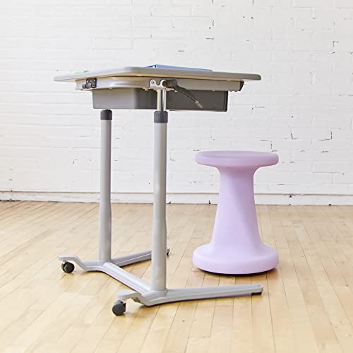 Image of ECR4Kids Twist Wobble Stool, 18in Seat Height, Active Seating, Light Purple