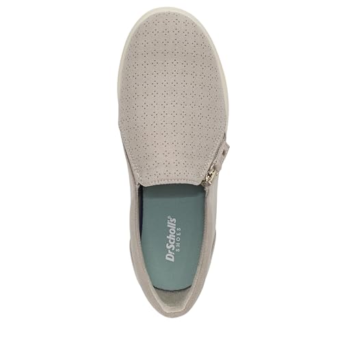 Dr. Scholl's Women's Madison Cloud Zip Sneaker Oyster Grey Microfiber Perf 7 M by Dr.Scholl's SHOES - Image 5