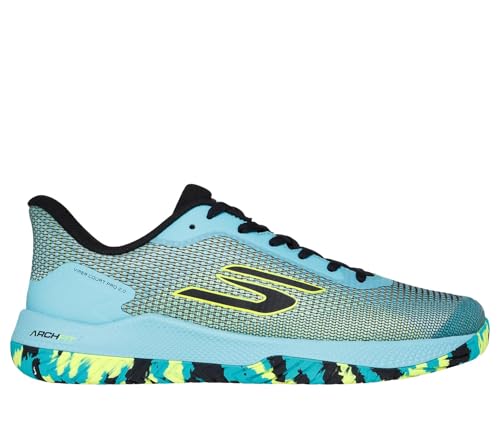 Skechers Uomo Viper Court Pro 2.0 Sneaker In Verde Acqua, Taglia 43, Arch Fit - 2