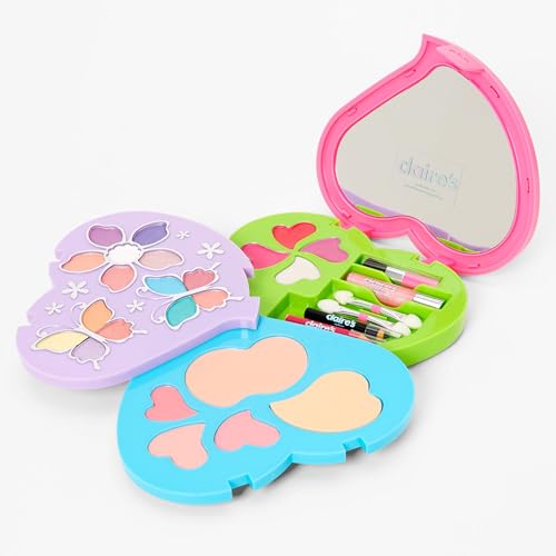 Claire's Makeup Kits – Large Rainbow Heart Shape with Gemstone Co...