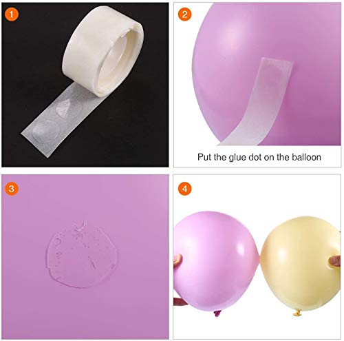 Image of Pastel Mix Rubber Balloon Arch Decoration Kit (Multicolor) -102 Pieces