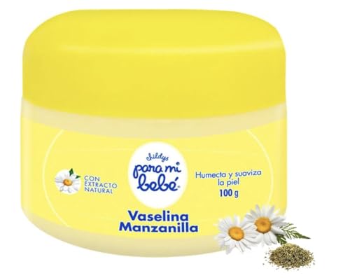 Chamomile Infused Petroleum Jelly for Baby & Sensitive Skin – Gentle Moisturizing Skin Protectant – Softens & Locks in Moisture – Natural Chamomile Extract – 100g (3.5 oz)