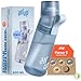 AIR UP® Original water bottle Twist Pro starter set with pods in 5 flavours I 600ml drinking bottle with sugar-free flavouring I dishwasher-safe, BPA-free in blue