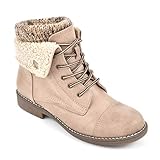 CLIFFS BY WHITE MOUNTAIN Women's Duena Hiking Style Boot, Natural Multi/Fabric, 8 M