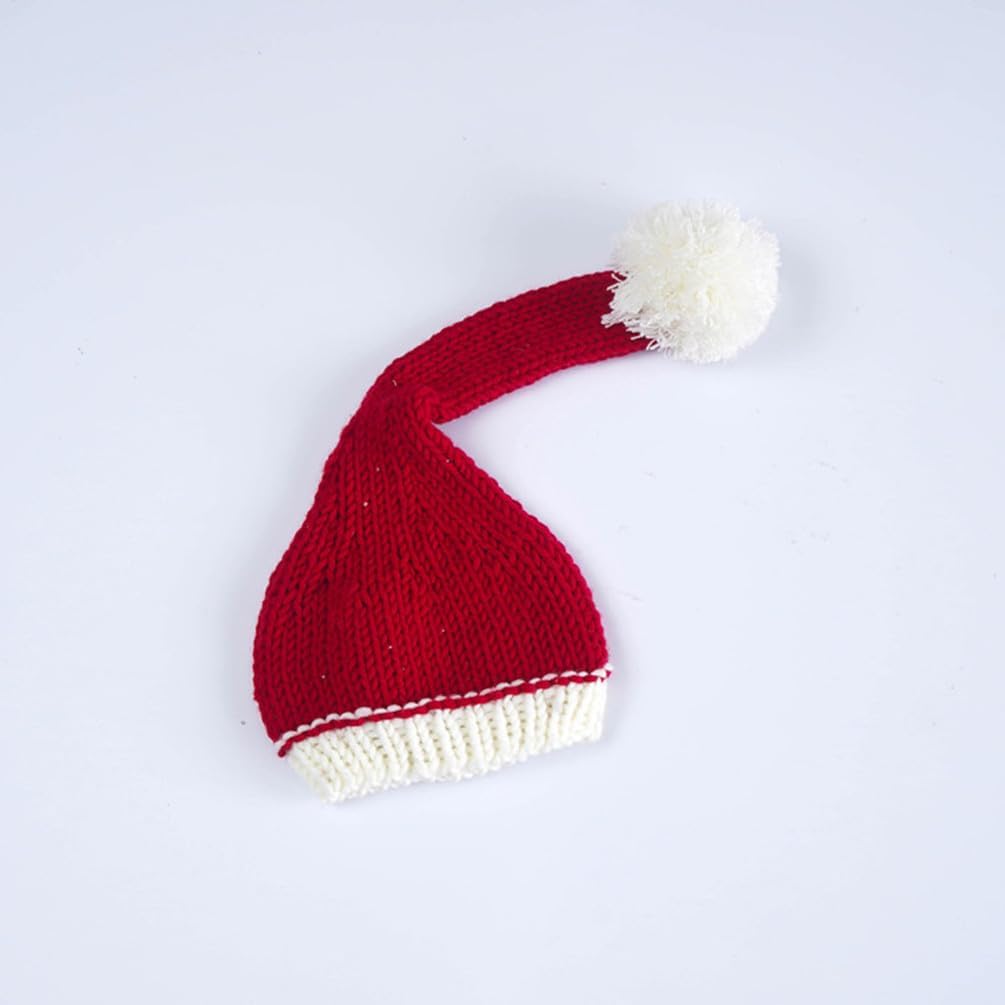 Xmas Newborn Baby Photo Props Boy Outfits Crochet Santa Claus Red Hat Pants | Newborn Picture Outfit,for Baby Girl Photography,Newborn Boy Photoshoot Outfits,Newborn Photography Prop,Xmas Photo Outfit