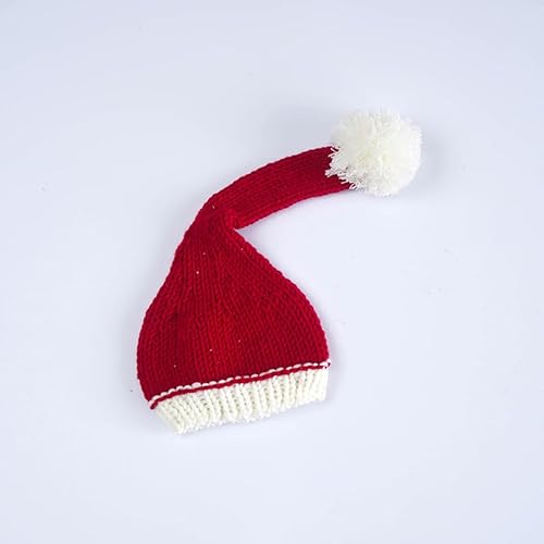 Vista 92 de Ropa de Navidad para recién nacido, accesorios para sesión de fotos, ropa de ganchillo, pantalones de sombrero rojo de Papá Noel, accesorios