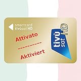 ✅ UMFANGREICHES PROGRAMMANGEBOT: Mit der aktivierte TiVuSat HD Gold Karte haben Zugriff auf die italienischen Programmpakete von RAI, MEDIASET & LA7 mit mehr als 60 Kanälen in HD und UHD Qualität (Rai 4K & NASA UHD).