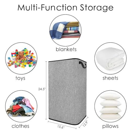 Snigjat 000800GRY Large Laundry Hamper thumb #4