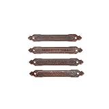 Prima Marketing Finnabair Mechanicals Metal Embellishments-Rusty Labels 4/Pkg