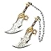 Produktbild 43,2 cm mittelalterliche Kratos vollständig verbesserte Klingen des Chaos Schaumschwert Cosplay Prop LARP 1:1 Replik Kostüm Halloween Gold Silber, Gold Silber, 43 cm