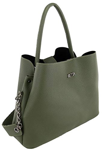 Bolsa Feminina Ombro/Mão Retta Oficial (Verde Militar)