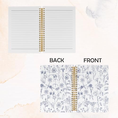 Carnet de notes ligné tendance à fleurs, cadeau élégant pour collègue - 6
