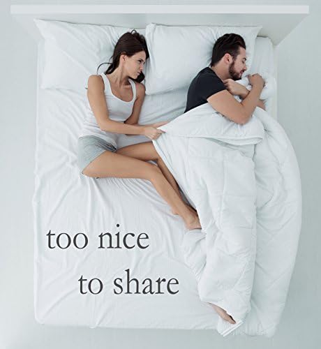 Edredón de plumón de Pillowtex High End, Relleno de plumón y pluma, Full Queen